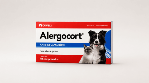 Alergocort – Anti-inflamatório para cães e gatos 10 comprimidos