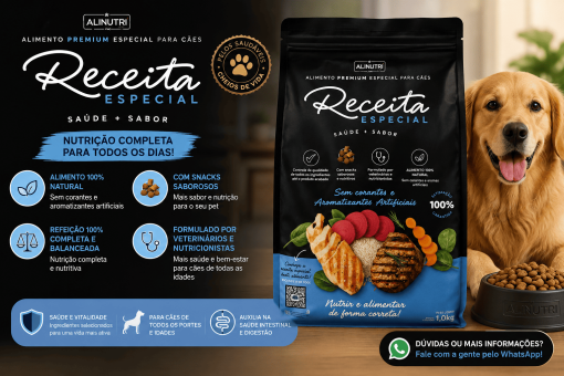 Alinutri Receita Especial – Alimento Premium Especial para Cães