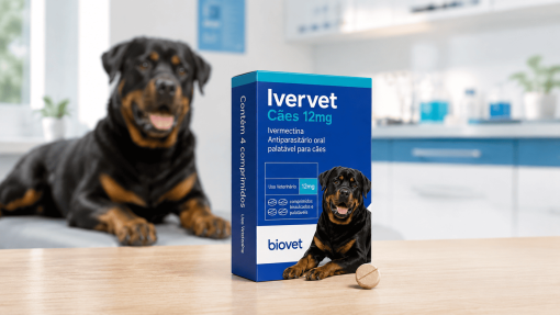 Ivervet Cães 12 mg – Proteção contra sarnas e verminoses