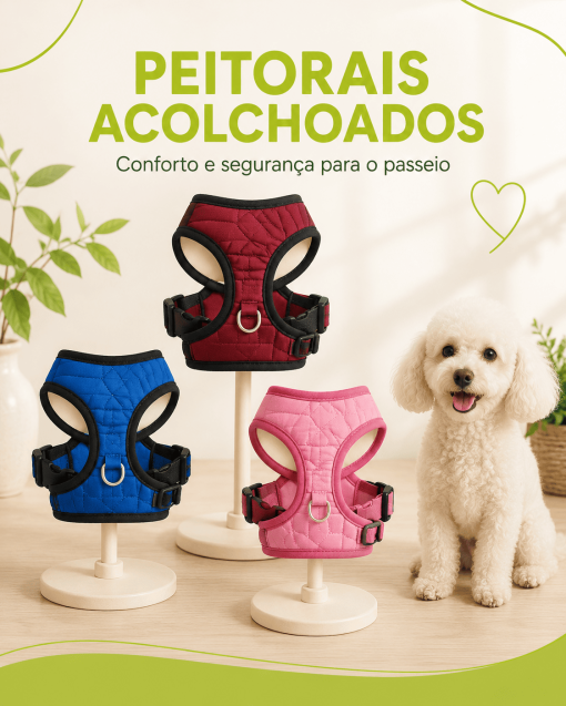 Peitoral acolchoado tipo colete