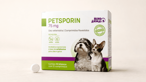 Petsporin 75 mg – Antibiótico para cães e gatos
