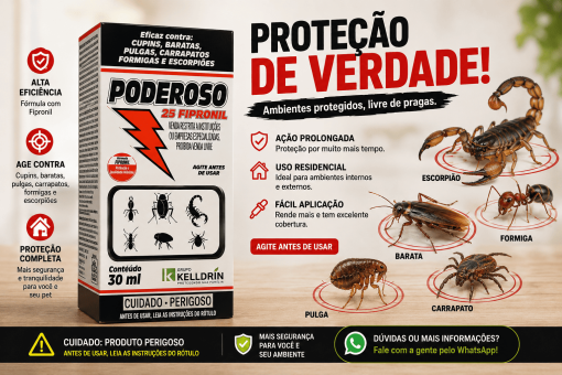 Poderoso 25 Fipronil – 30 ml